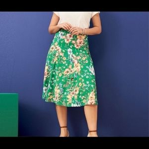 Floral midi skirt- NWOT